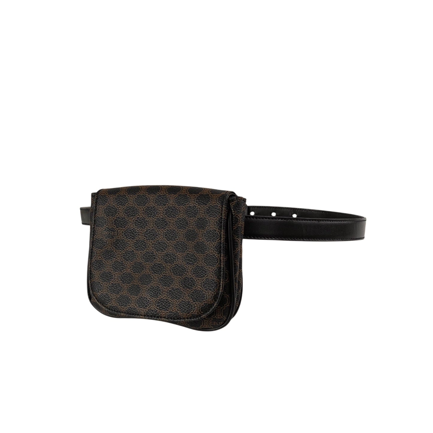 CELINE Macadam Sling bag Shoulder bag Black Vintage uwmfjs