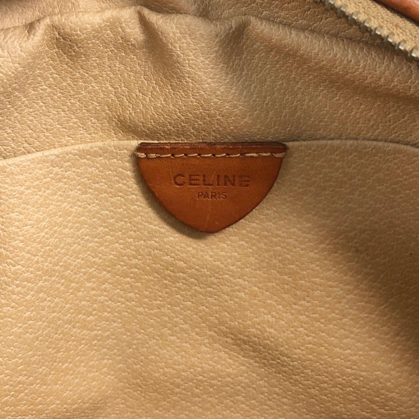 CELINE Macadam Blason Shoulder bag Brown Vintage v2cvc8