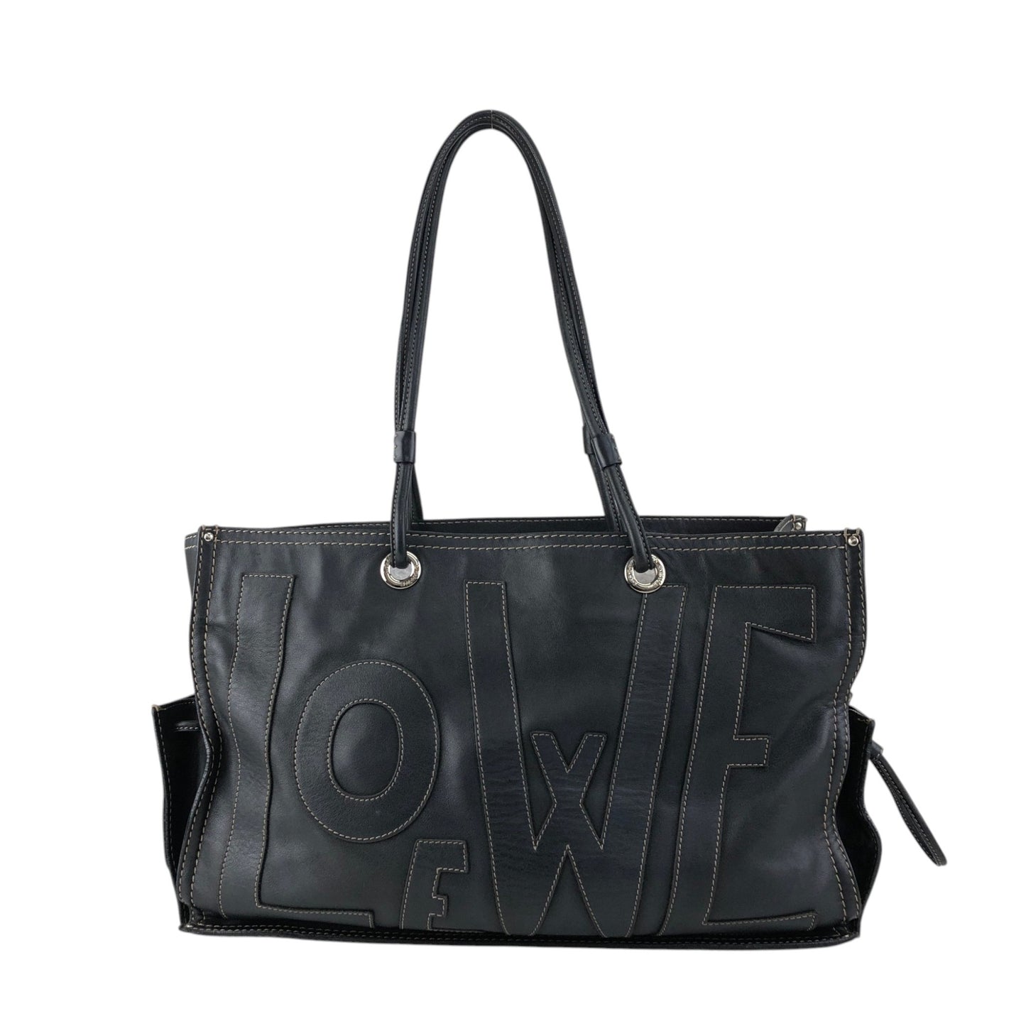 LOEWE Anagram Totebag Black Vintage 8r5k6b
