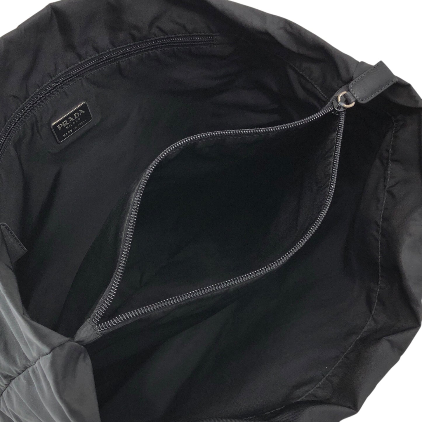 PRADA Tessuto Triangle Logo Totebag Black Vintage a5e385