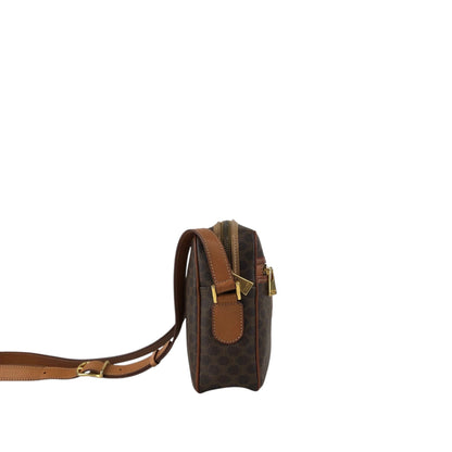 CELINE Macadam Blason Shoulder bag Brown Vintage 7dx72b
