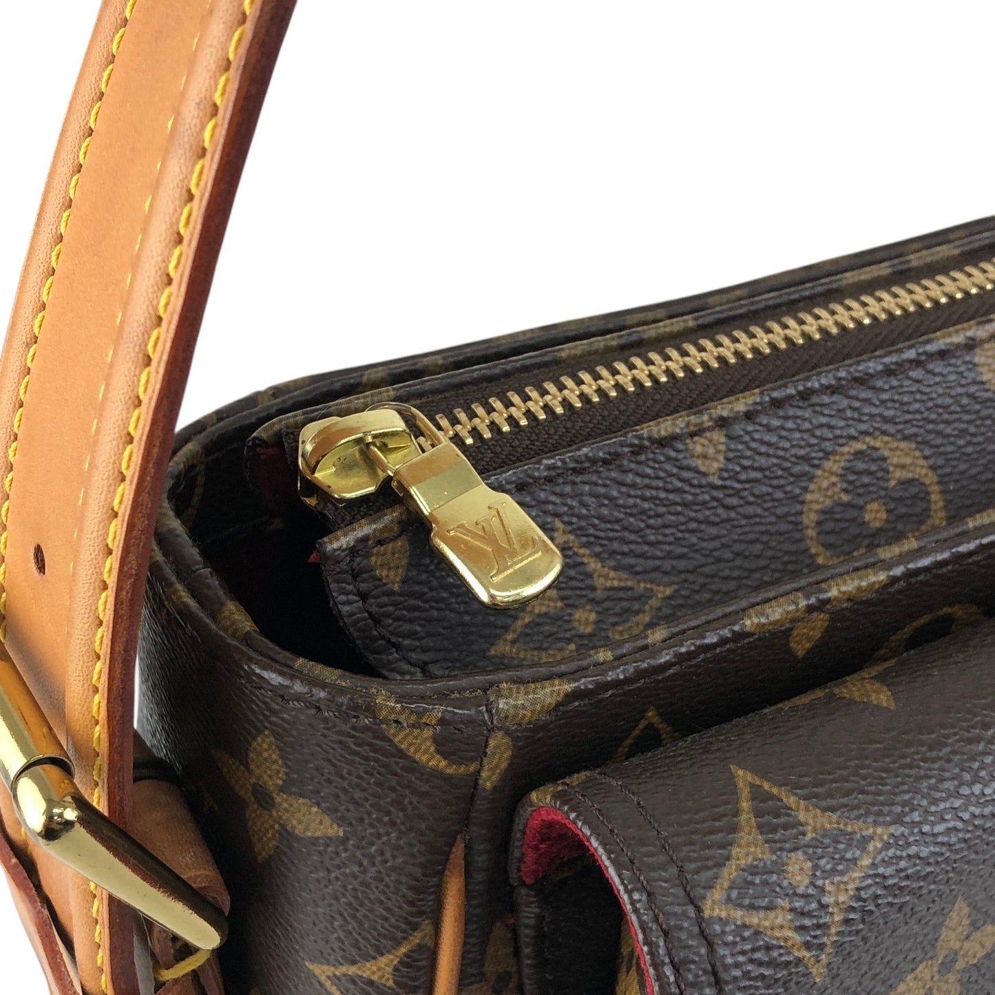 LOUIS VUITTON Monogram Shoulder bag Viva-Cité MM M51164 Brown Vintage w5ixn2
