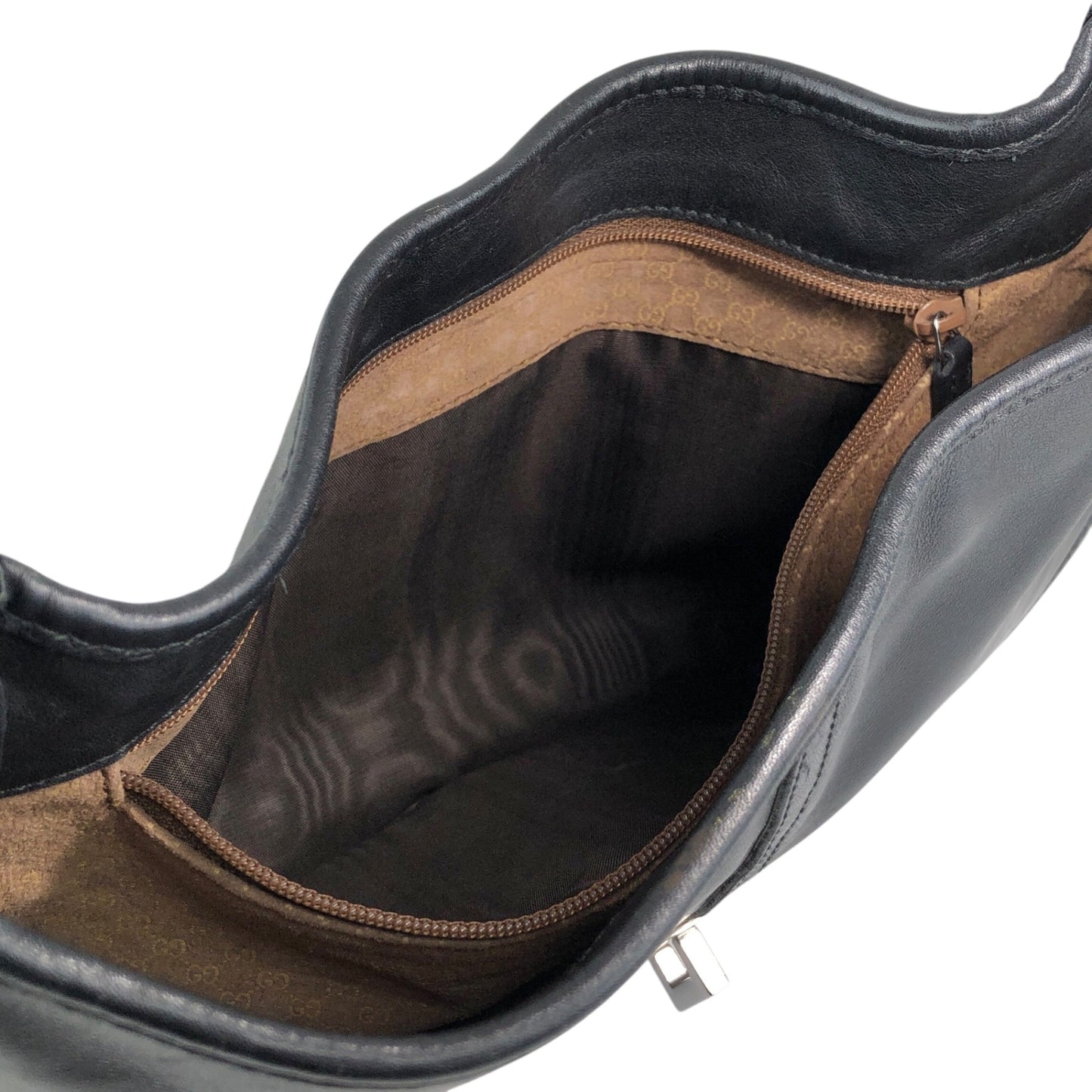 GUCCI Jackie Shoulder bag Black Vintage zv8n2e