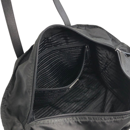 PRADA Tessuto Triangle logo Totebag Black Vintage rkbgyy