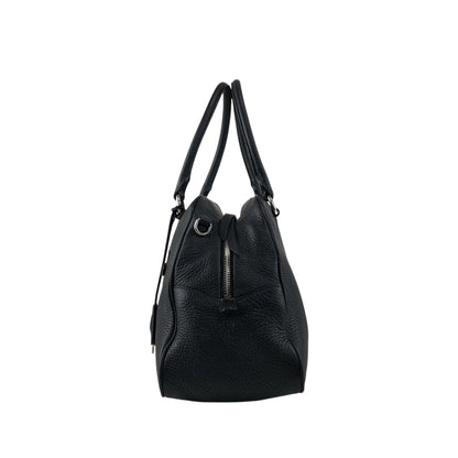 PRADA Logo Two-way Boston bag Shoulder bag Black Vintage sgghkm