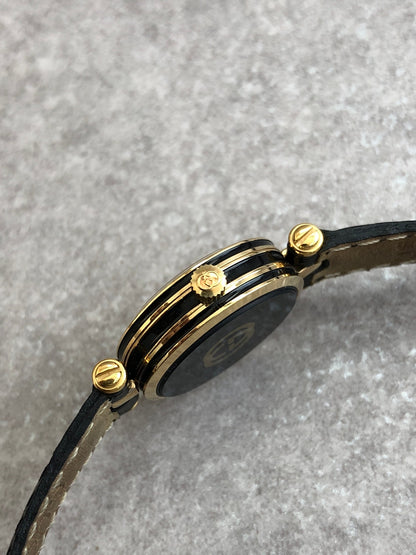 GUCCI Quartz Watch Black Vintage tbwk7u