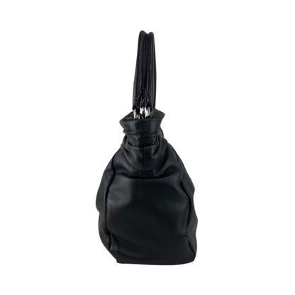 PRADA Logo Handbag Black Vintage bkzmzt