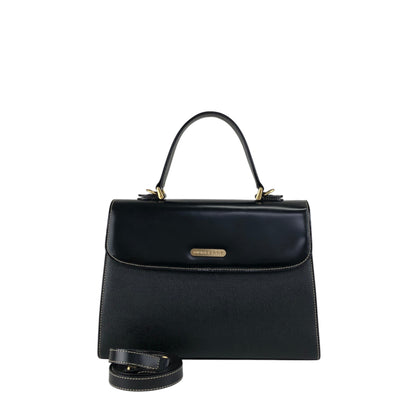 BURBERRY Logo Two-way Handbag Shoulder bag Black Vintage uuyiy5