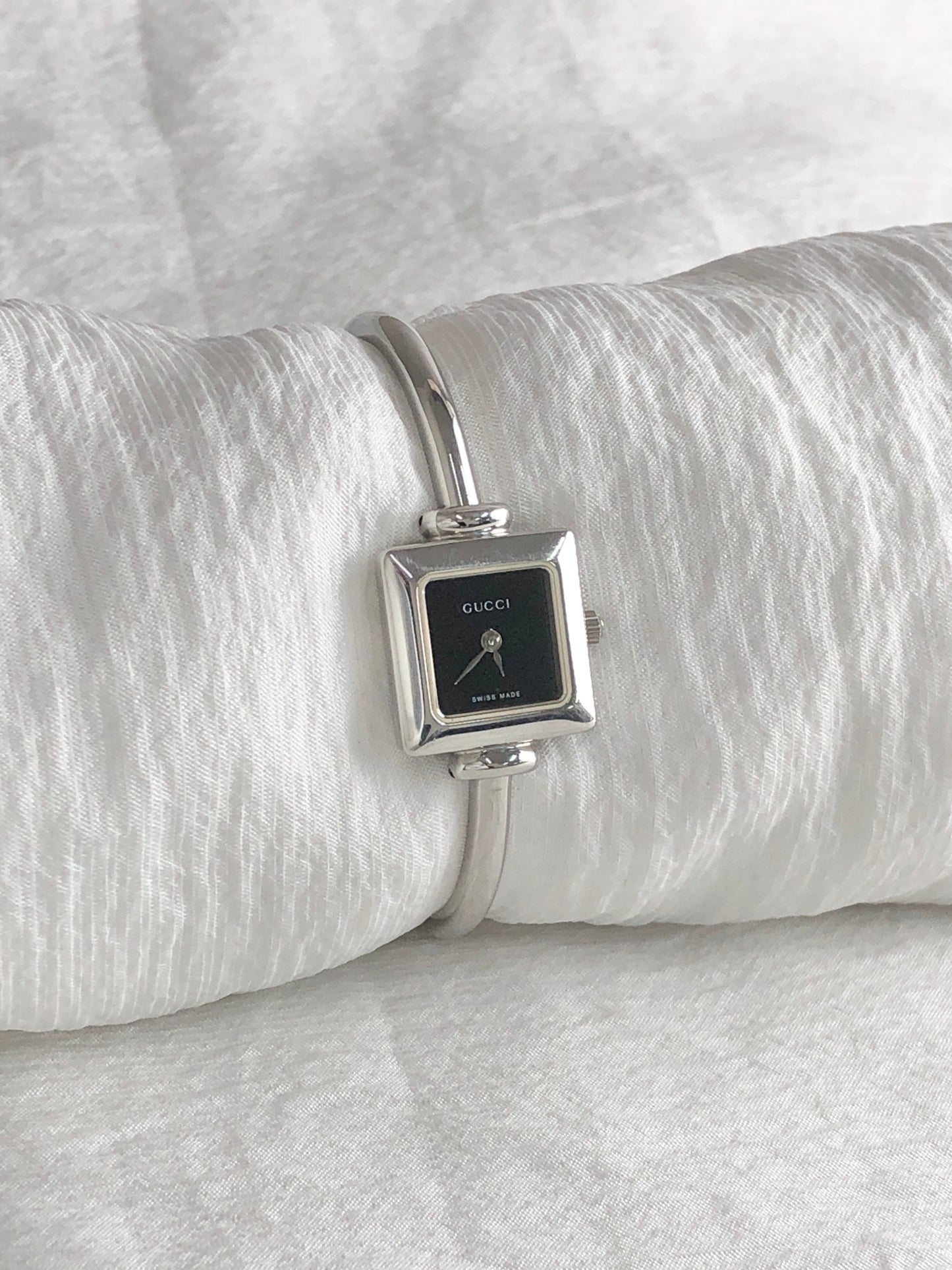 GUCCI Quartz Watch Silver 1900L Vintage 7s3xa3