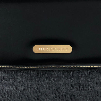 BURBERRY Logo Two-way Handbag Shoulder bag Black Vintage uuyiy5