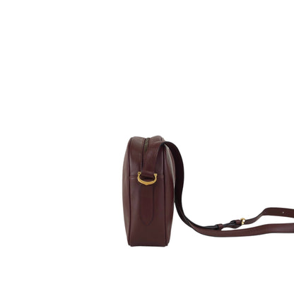 Cartier Logo Embossed Shoulder bag Bordeaux Vintage p8xu57