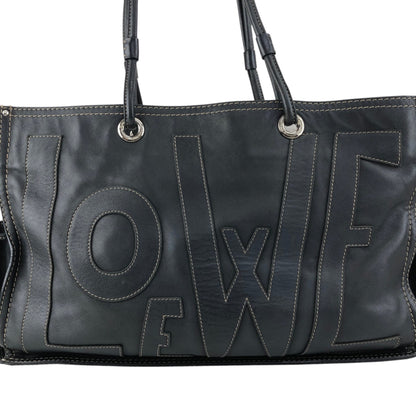 LOEWE Anagram Totebag Black Vintage 8r5k6b