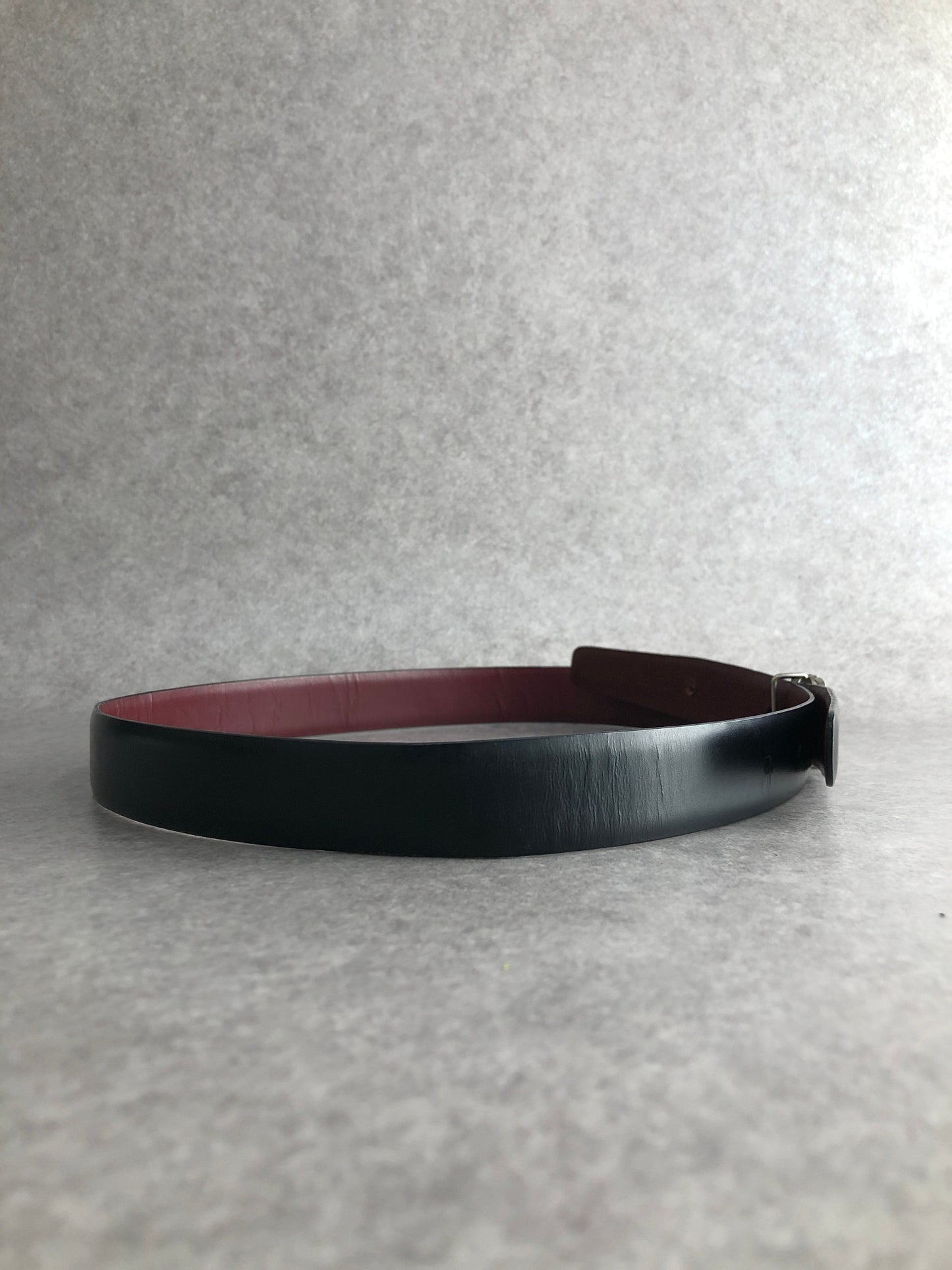 LOEWE Anagram Belt Black×Burgundy Vintage nfn2n8