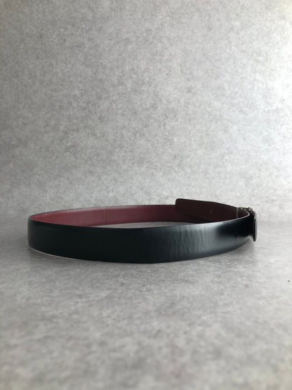 LOEWE Anagram Belt Black×Burgundy Vintage nfn2n8
