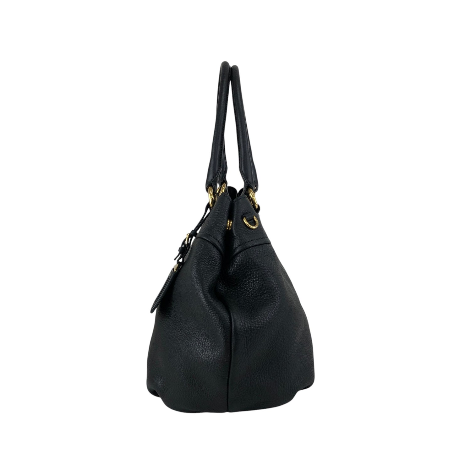 PRADA Logo Handbag Black Vintage 8mhtj6