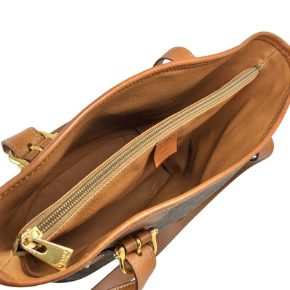 CELINE Macadam Blason Handbag  Totebag Brown Vintage ny5rrc