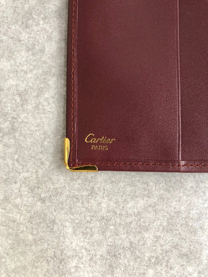 Cartier Folded Wallet Bordeaux Vintage ustkxg