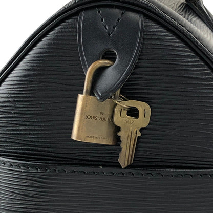 LOUIS VUITTON Epi Small Boston bag Handbag Black Vintage fd7wa4