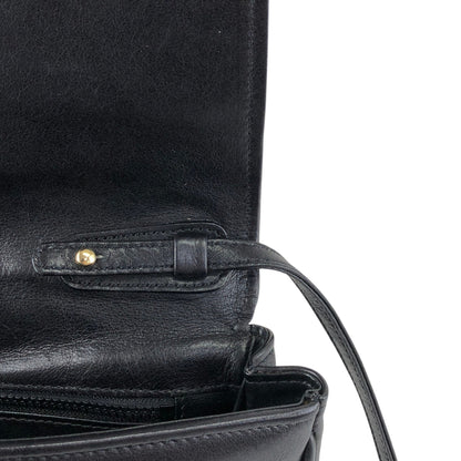 CELINE Blason Shoulder bag Black Vintage tuhbjd