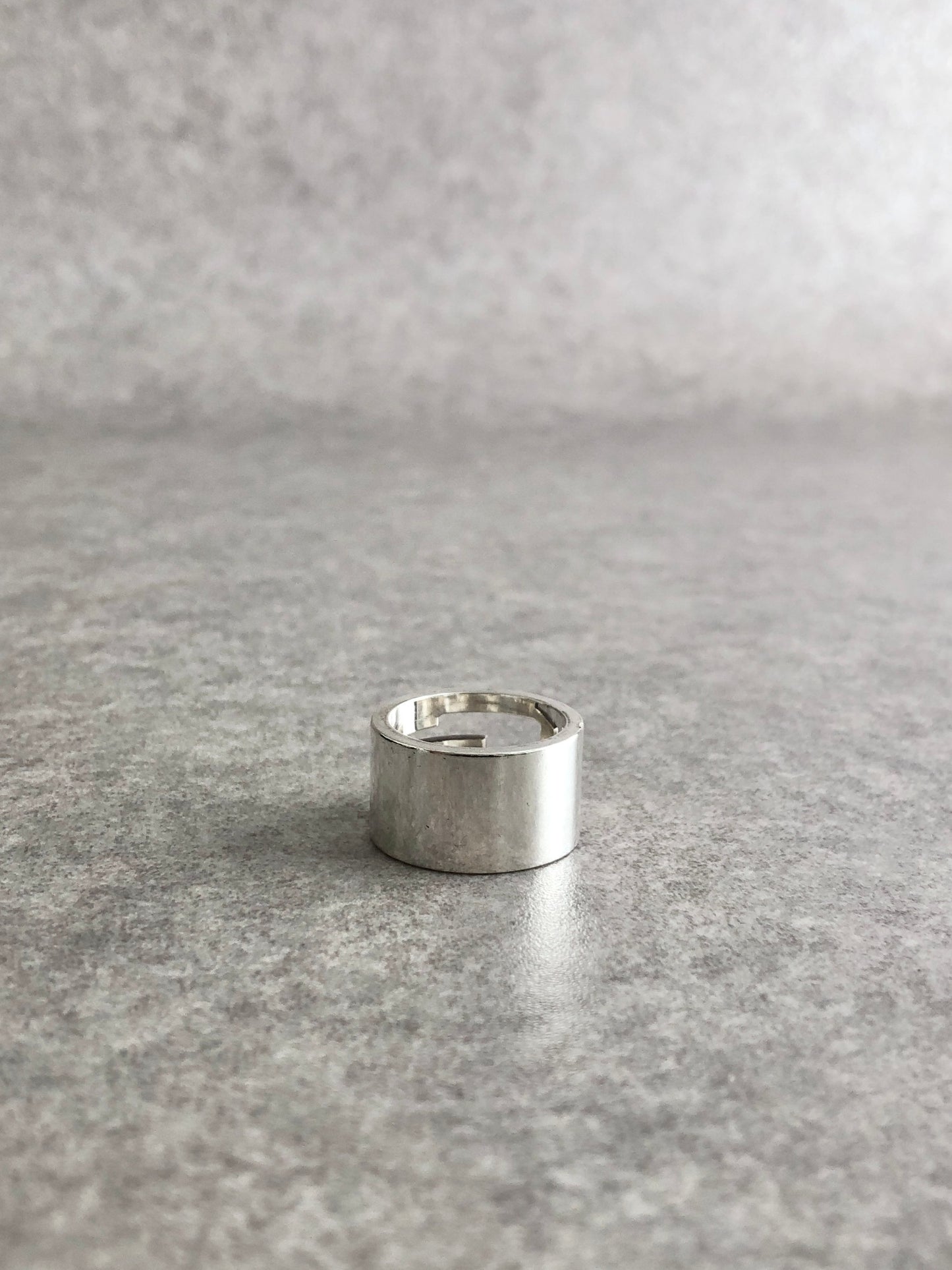GUCCI Logo SILVER925 Ring Silver Vintage k7jbjt