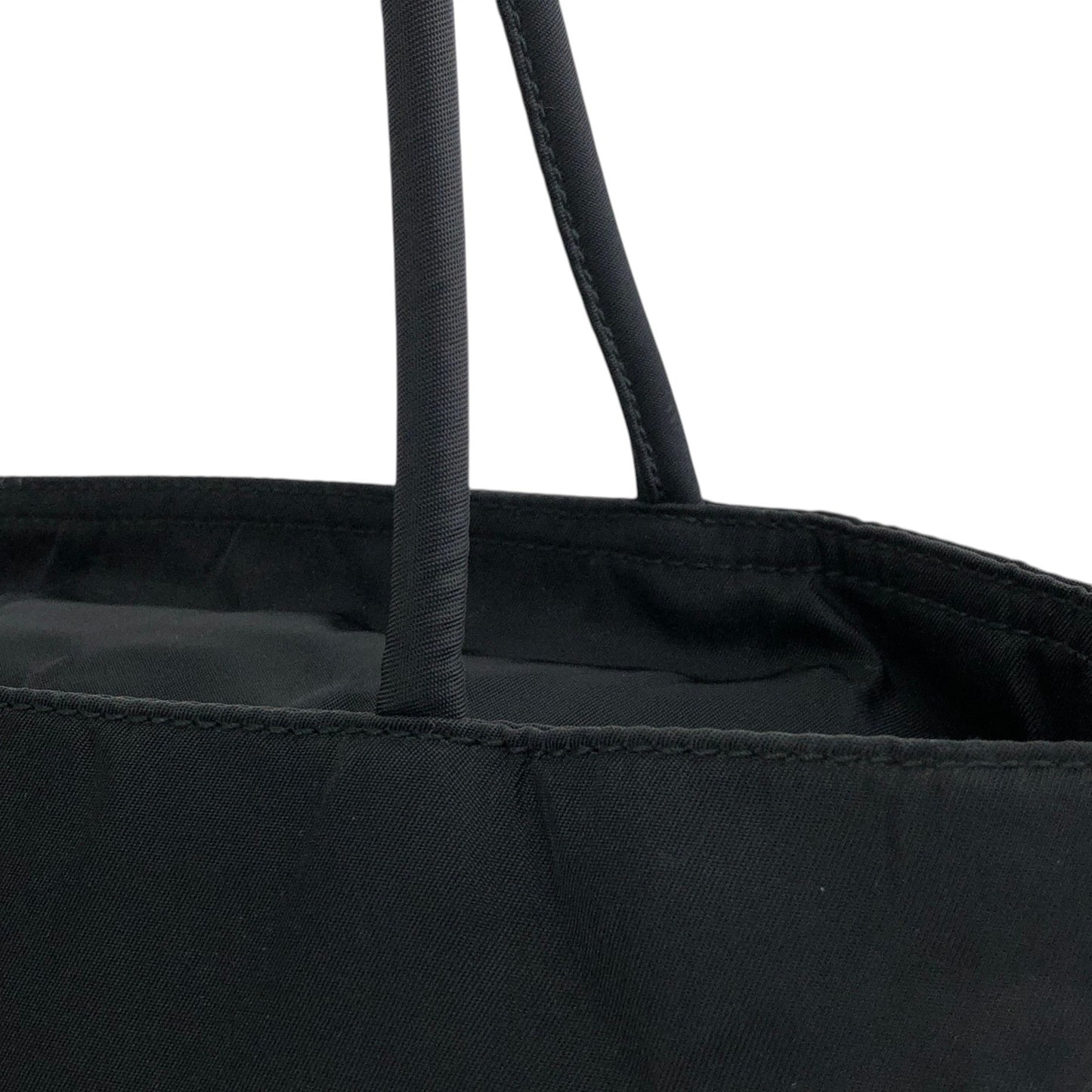 PRADA Tessuto Triangle Logo Totebag Black Vintage xn2y5c