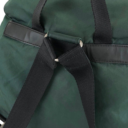 PRADA Triangle Logo Double Pocket  Backpack Green Vintage j7fkn5