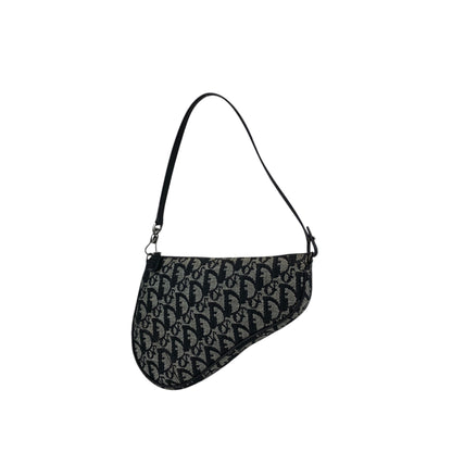 Christian Dior Trotter Shoulder bag Black Vintage rnufs3