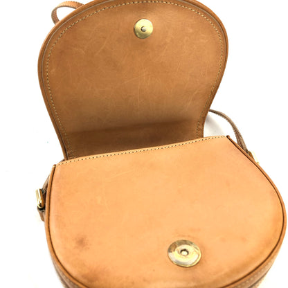 CELINE C macadam Round  Suede Leather Small Crossbody Shoulder bag Minibag Navy Vintage ugm55g