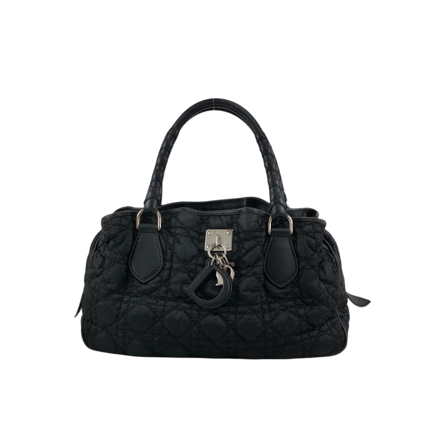Christian Dior Charm Handbag Black Vintage ks7pis