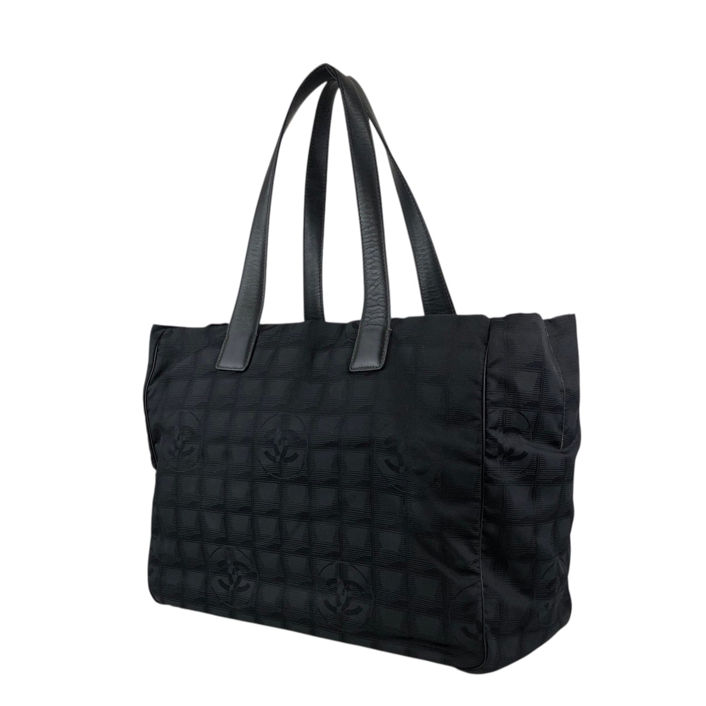 CHANEL New Travel Line Totebag Black Vintage wd2eic