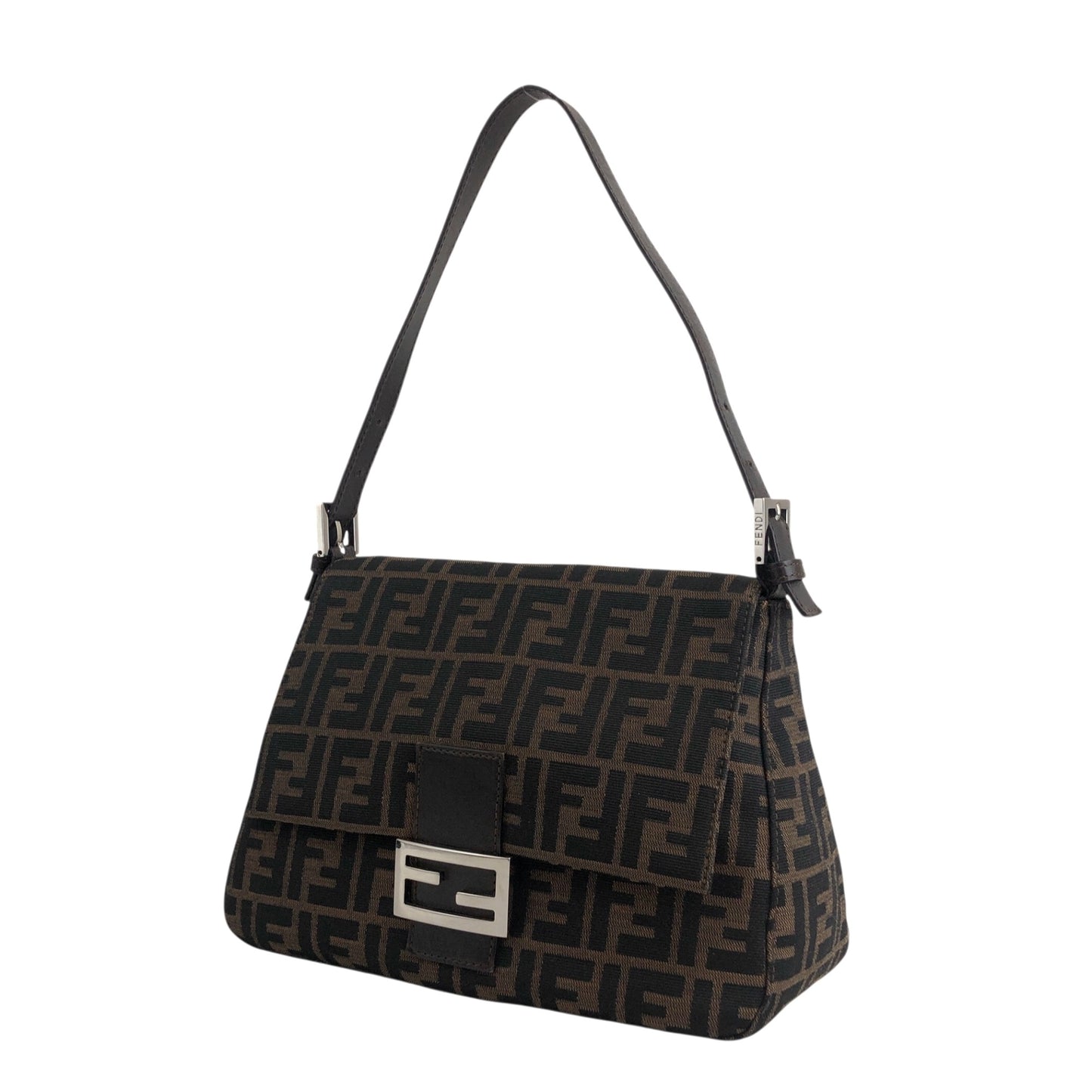 FENDI Zucca Mamma Baguette Shoulder bag Brown Vintage rj4ghi