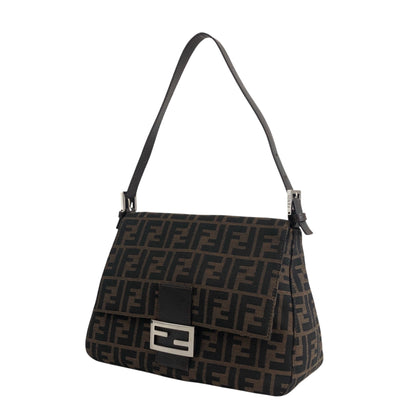 FENDI Zucca Mamma Baguette Shoulder bag Brown Vintage rj4ghi