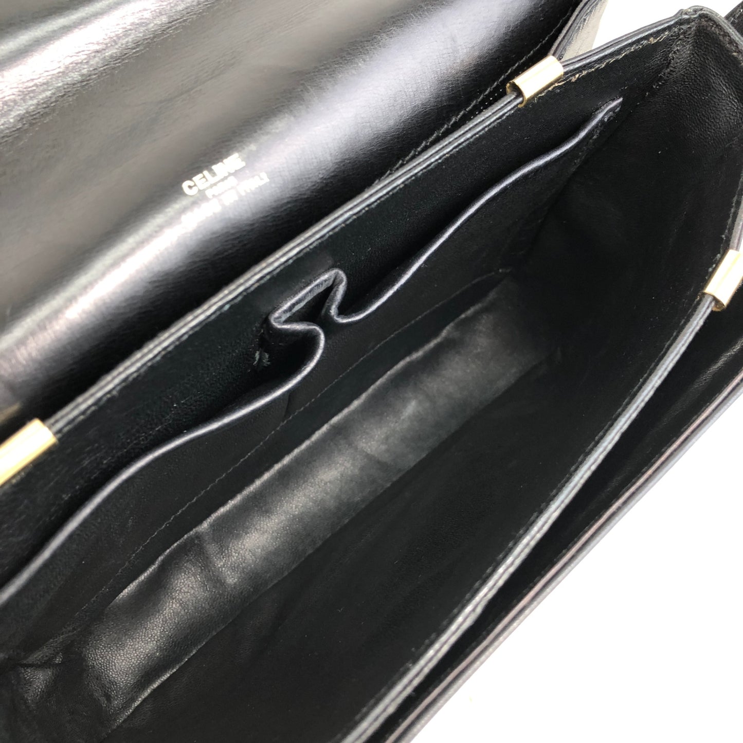 CELINE Triomphe 肩背包 黑色 復古 bubmw7