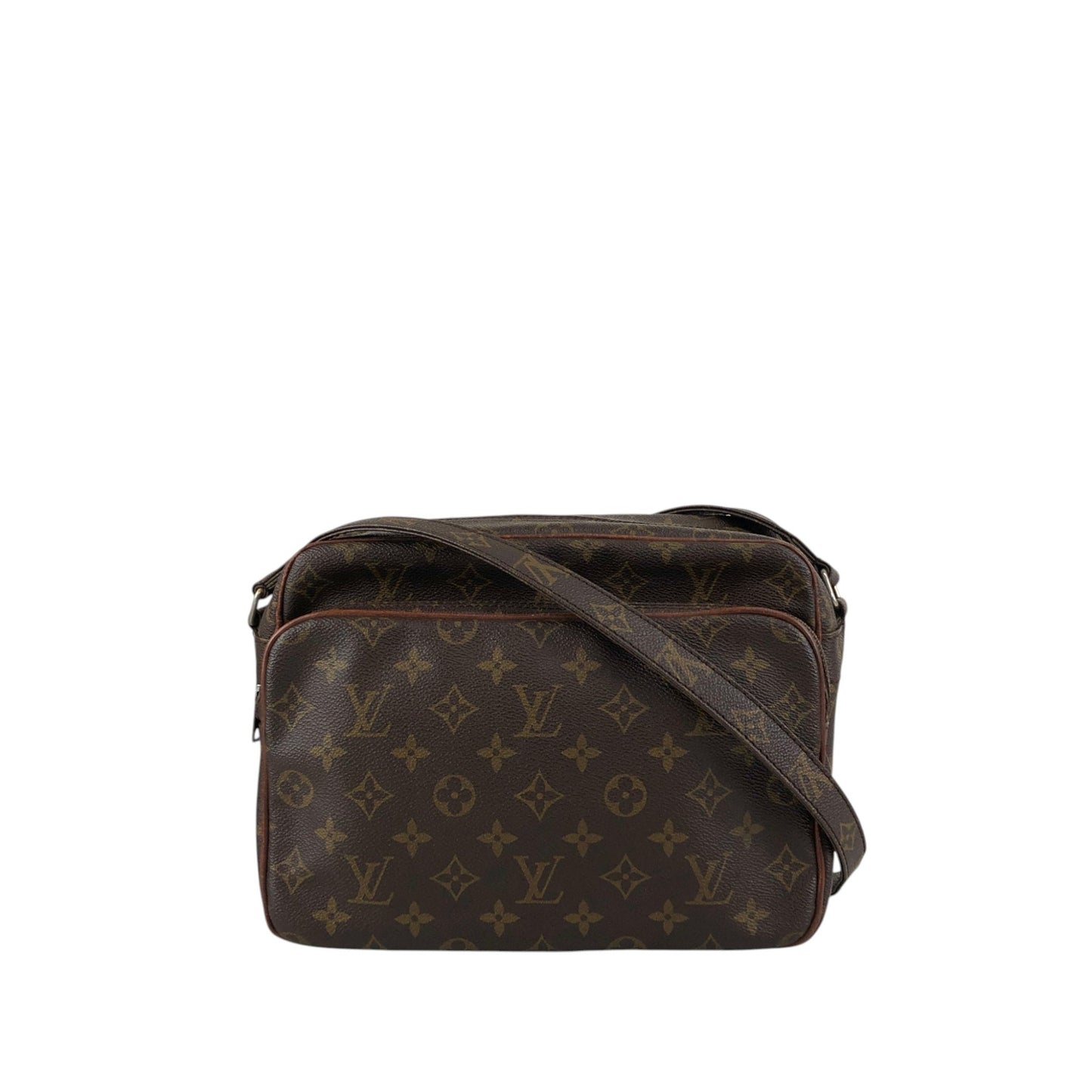 LOUIS VUITTON Monogram Shoulder bag Brown Vintage sawe4x