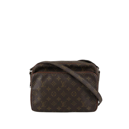 LOUIS VUITTON Monogram Shoulder bag Brown Vintage sawe4x