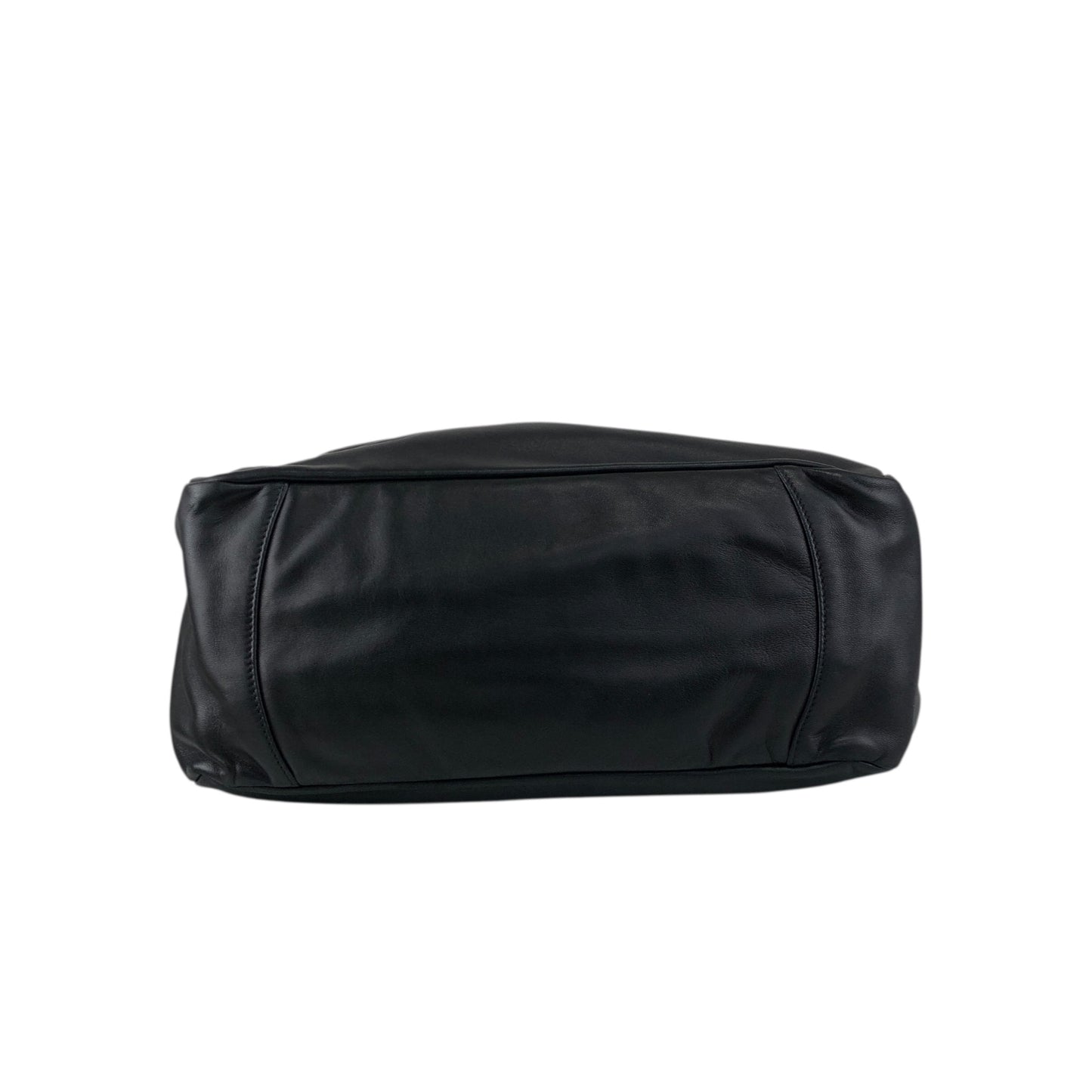 PRADA Logo Handbag Black Vintage bkzmzt