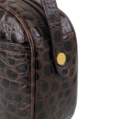 Salvatore Ferragamo Vala Ribbon Shoulder bag Brown Vintage xth3zu