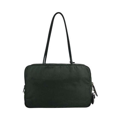 PRADA Tessuto Triangle Logo Padlock Khaki Vintage nxydgr