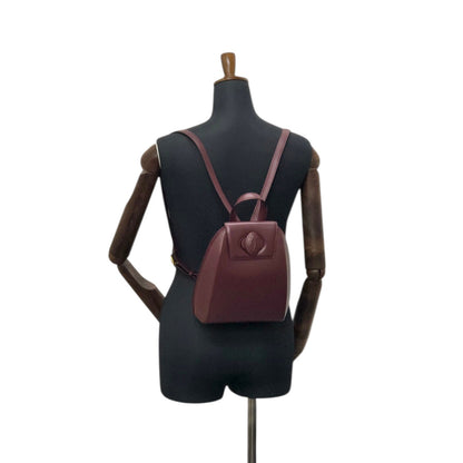Cartier Turn Lock Backpack Bordeaux Vintage 4bx5iv