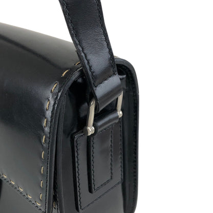 CELINE Gancini Shoulder bag Black Vintage ni2xww