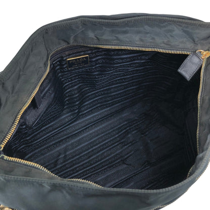 PRADA Tessuto Triangle Logo Totebag Black Vintage nvkgms