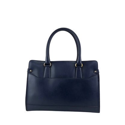 Salvatore Ferragamo Gancini Handbag Totebag Navy Vintage 6faja2