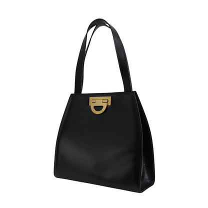 CELINE Horse Bit Two-way Handbag Shoulder bag Black Vintage my57ac