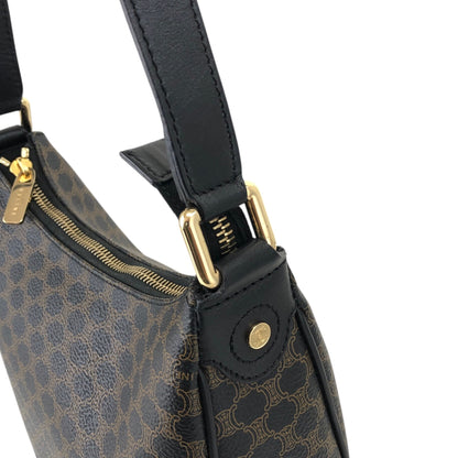 CELINE Macadam Shoulder bag Black Vintage kibhz7