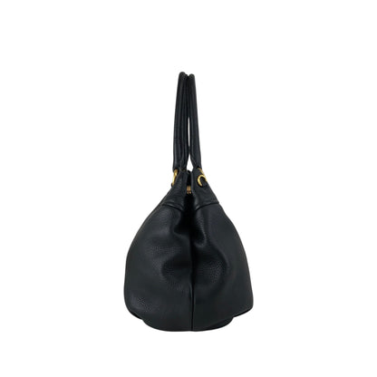 PRADA Logo Two-way Handbag Shoulder bag Black Vintage g864hh