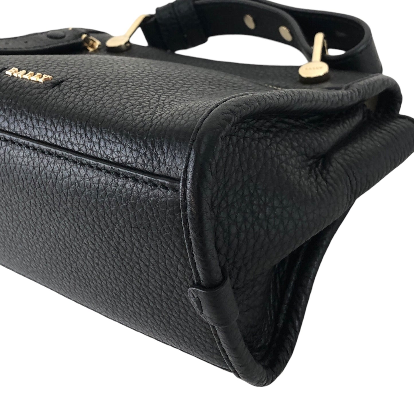 BALLY 雙向小號手提包單肩包黑色復古 zgiefw