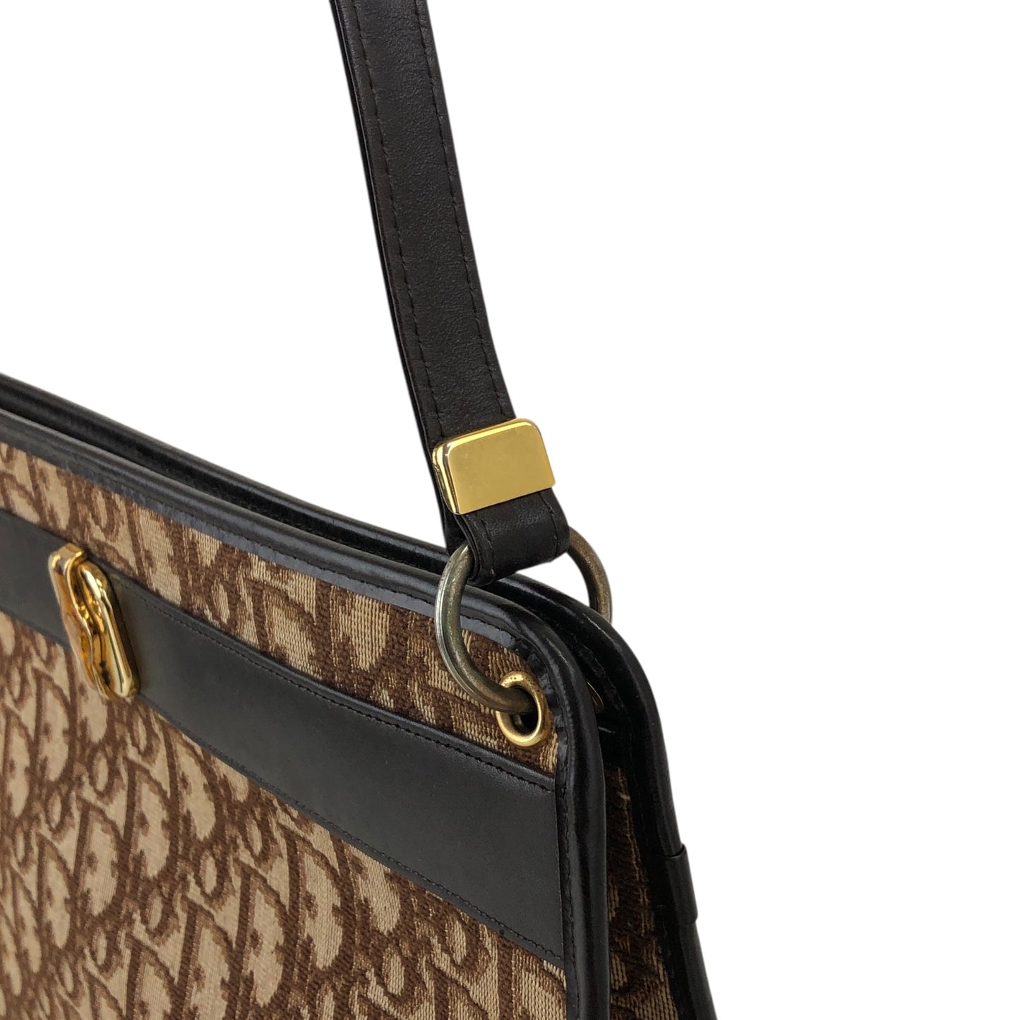 Christian Dior Trotter Shoulder bag Brown Vintage whe6e8