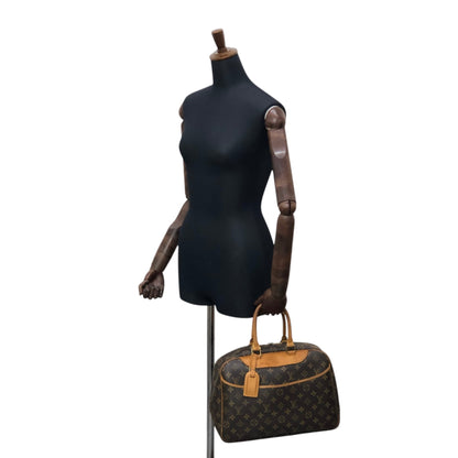 LOUIS VUITTON Monogram Handbag Brown Vintage bwp3ix