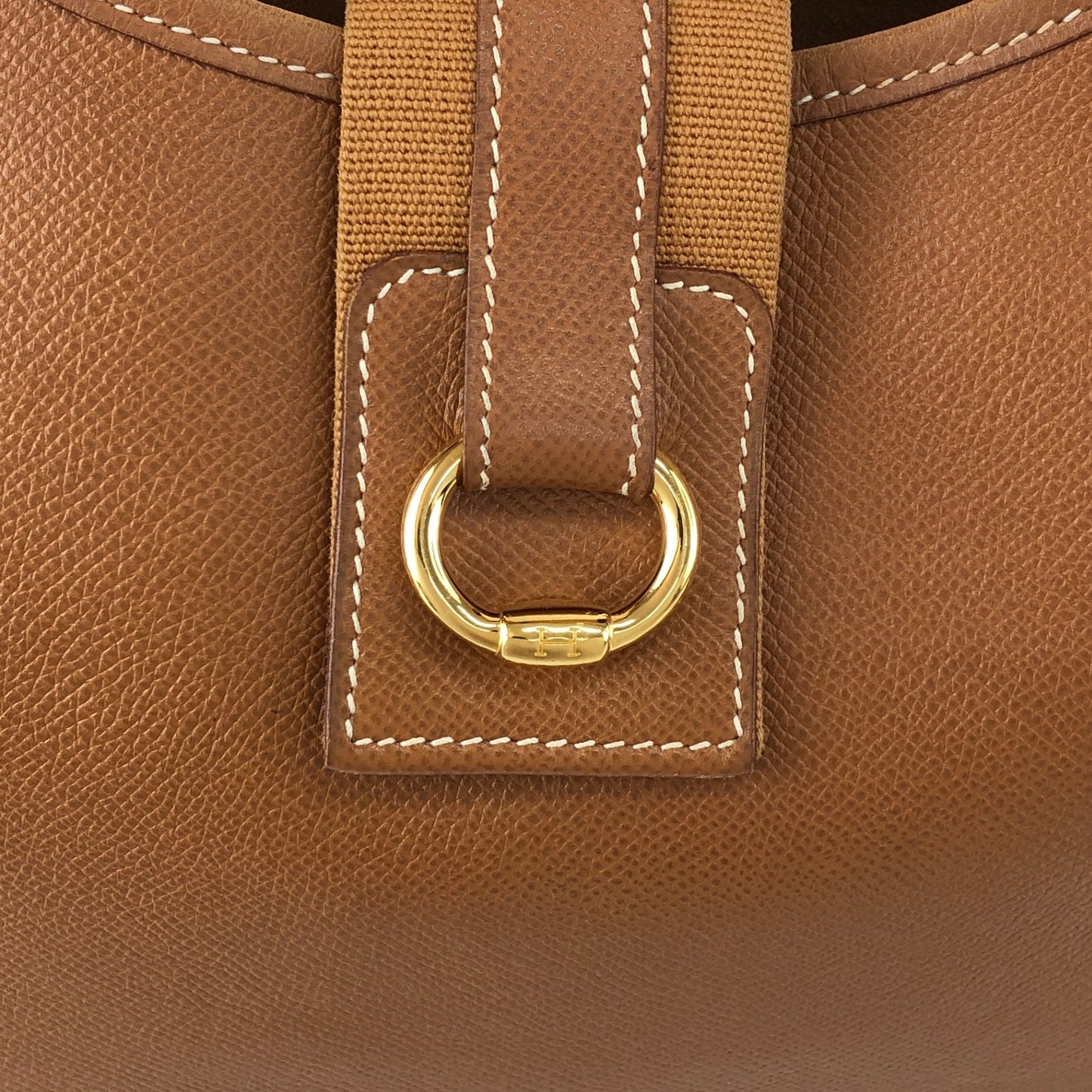 HERMES Shoulder bag Camel Vintage 7u7pah