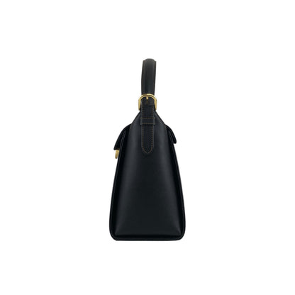 VALENTINO GARAVANI Logo Handbag Black Vintage exeyzp